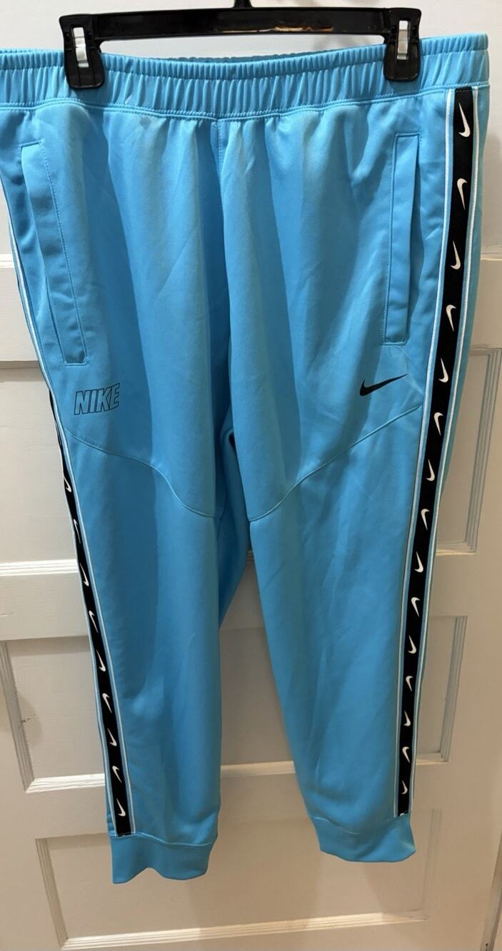 D28 NIKE AIR Repeat Track Pants Men's Small Baltic Blue Joggers NEW COND Large L